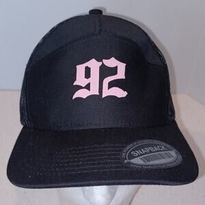 Team number 92 Embroidered Truck Black Adjustable